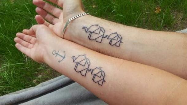 Ideen partner tattoos Tätowierungen Namen