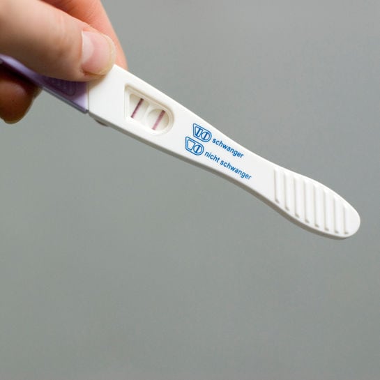 Schwangerschaftstest schwacher strich