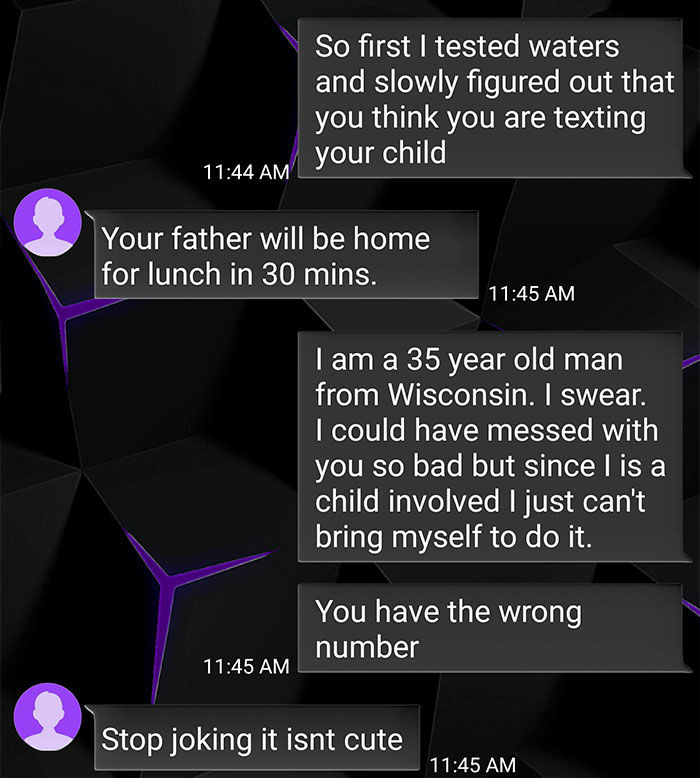 guy troll wrong number text exchange velakskin 4 1