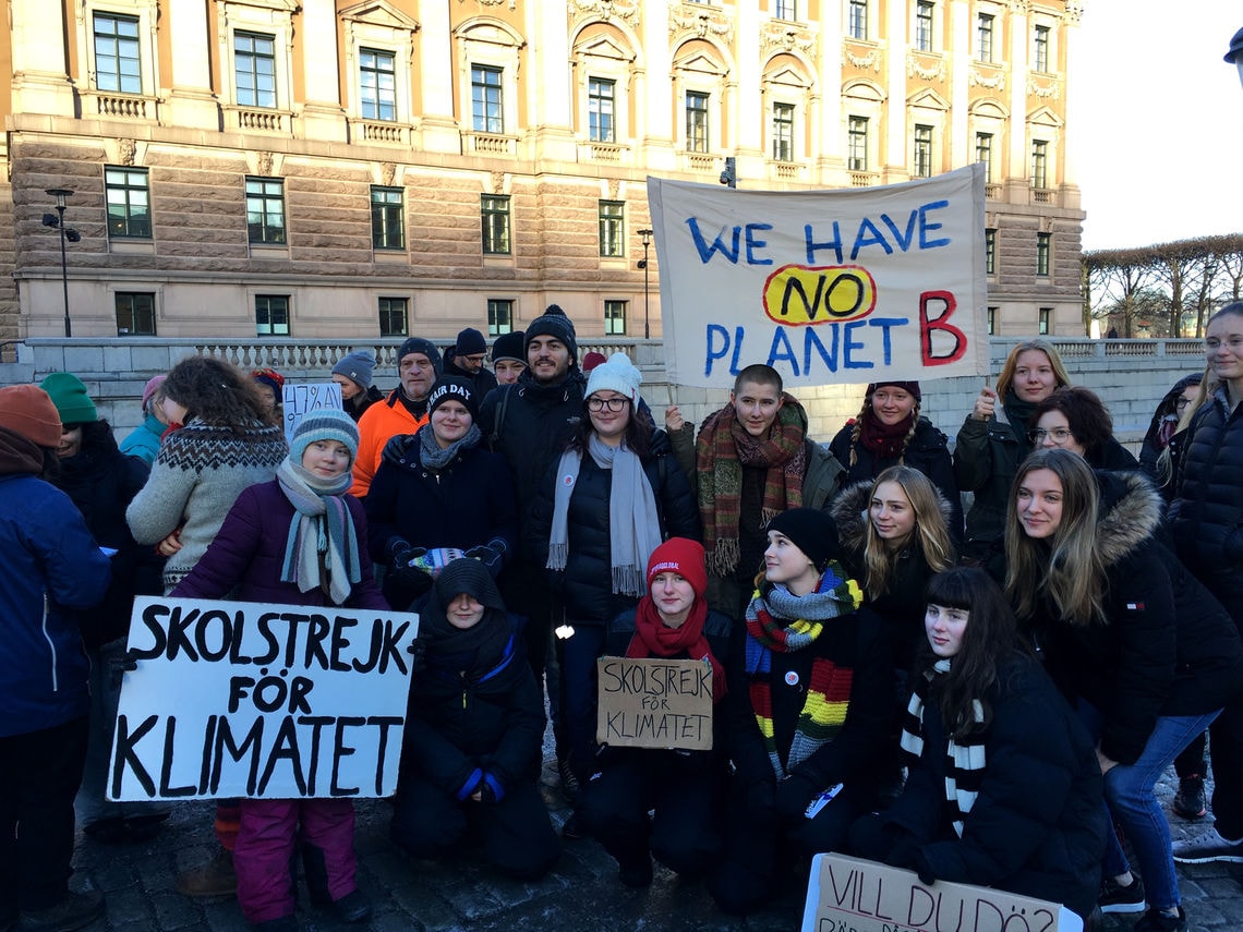 Stockholm Streik Gruppenfoto
