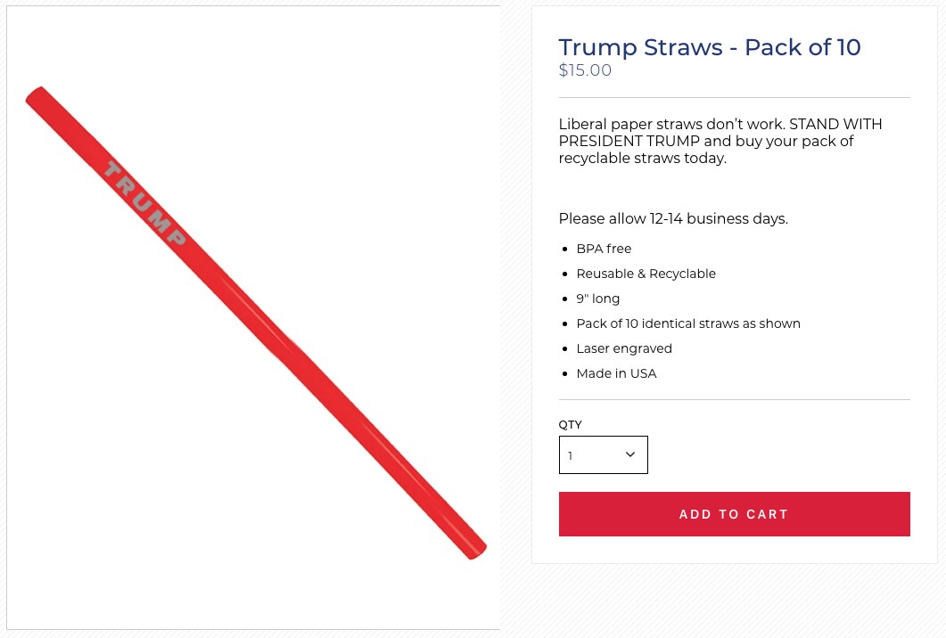 Bildschirm-Foto Trump-Straws
