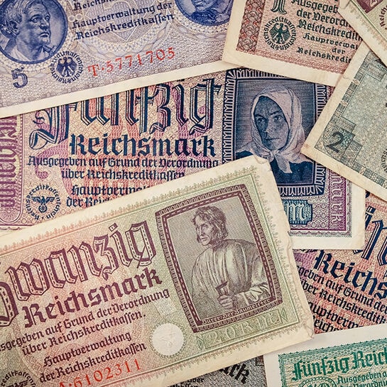 1942 Nazi Germany Wermacht 2 Reichsmark banknote 